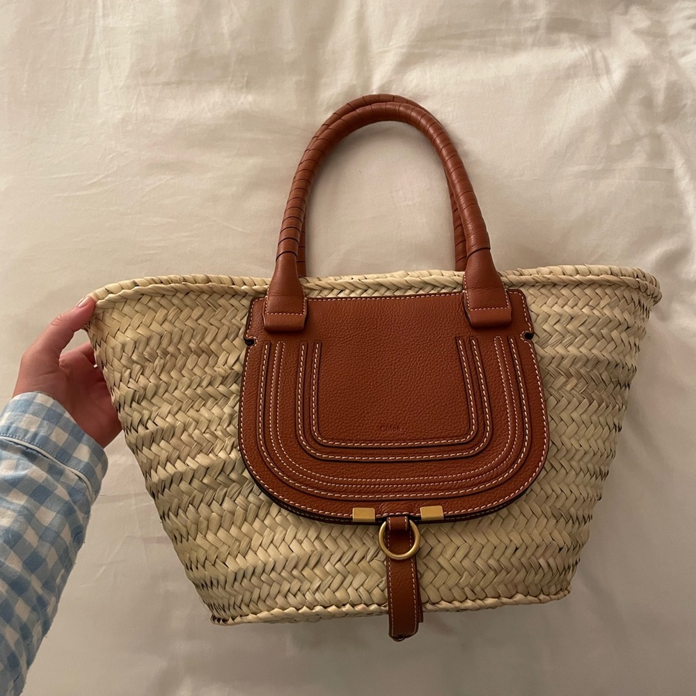 Chloe Marcie Straw Bag